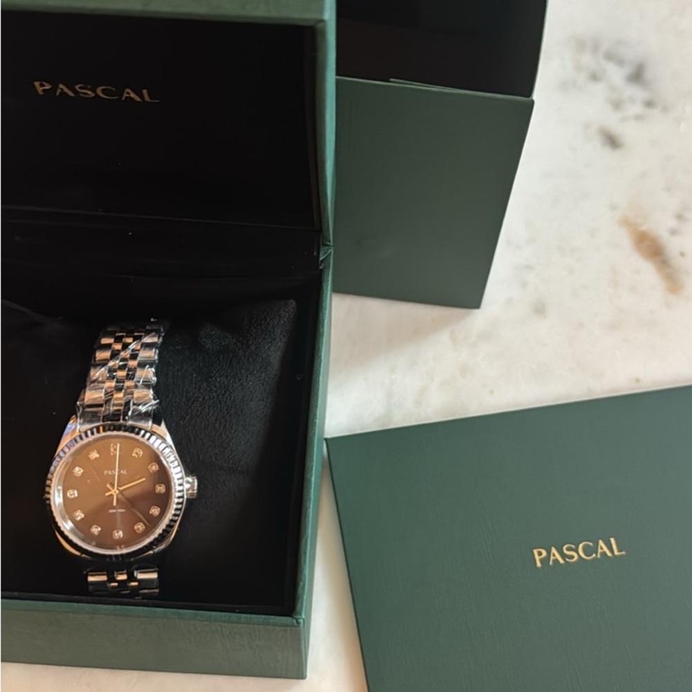 Pascal Silver Diamond Watch - Picture 7 of 7